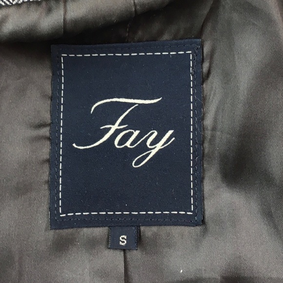 ⭐️FAY Virginia Gray Wool Blend Coat size Small - Picture 10 of 12